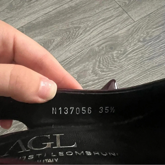 AGL burgundy pumps for women - Picture 5 of 9